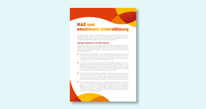 Broschüre: Emotionale Unterstützung