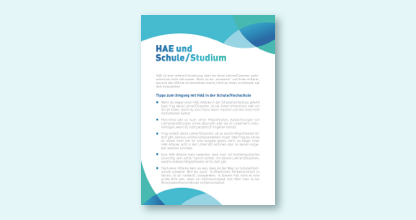 HAE in Schule und Studium